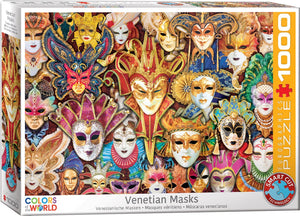 Eurographics - venetiaanse maskers [venetian masks] - 1000 stukjes 68×48cm (b×h) - legpuzzel