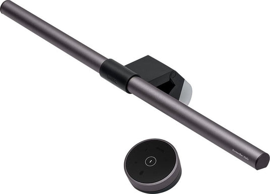 Benq monitor lamp screenbar halo - dimbare led lamp met usb - ook voor curved monitor - klemlamp inc draadloze afstandsbediening - instelbare kleur - 50cm - zwart - als bureaulamp te gebruiken