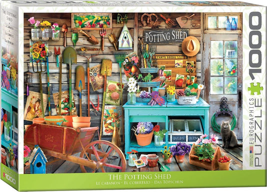 Eurographics - het oppothokje [ the potting shed] - 1000 stukjes 68×48cm (b×h) - legpuzzel