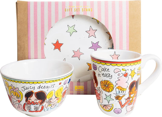 Blond amsterdam set: even bijkletsen star geschenkset 3 pcs