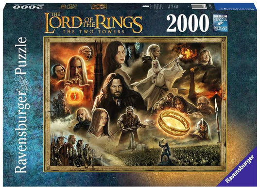 Ravensburger puzzel the lord of the rings: the two towers - legpuzzel - 2000 stukjes