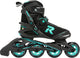 Icon inline skates softboot dames 80 mm 82A zwart aqua maat 38