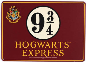 Half moon bay harry potter - platform 9 3 4 small tin sign