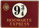 Half moon bay harry potter - platform 9 3 4 small tin sign