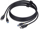 Startech 1,8m displayport en usb kvm kabel, 5gbps, 4k 60hz, universeel compatibele dp usb combo kabel voor kvm switches