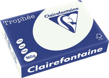 Clairefontaine trophée pastel a4 lichtgroen 160 g 250 vel