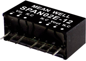 Mean well span02b-12 dc dc-convertermodule 167 ma 2 w aantal uitgangen: 1 x inhoud 1 stuk(s)