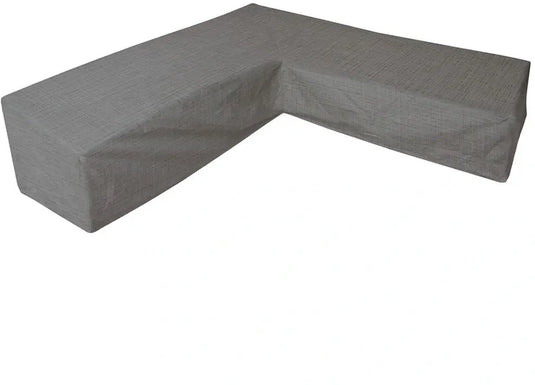 Eurotrail waterdichte hoes voor l vormige loungeset, hoekbank, cantonic 330x330x100 70 cm, grijs