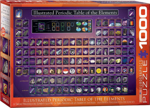 Eurographics - geïllustreerd periodiek systeem der elementen [illustrated periodic table of the elements] - 1000 stukjes 68×48cm (b×h) - legpuzzel