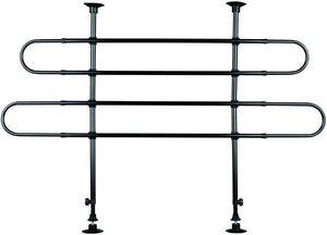 Trixie autorek 2stang onder hoek - benche - 140 cm x 110 cm x 86 cm - zwart