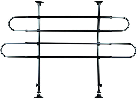 Trixie autorek 2stang onder hoek - benche - 140 cm x 110 cm x 86 cm - zwart