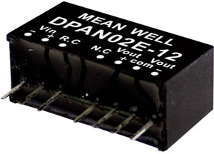 Mean well dpan02a-12 dc dc-convertermodule 83 ma 2 w aantal uitgangen: 2 x inhoud 1 stuk(s)