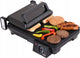 Lund professional elektrische tafelgrill elektrische bakplaat - grill apparaat - grillplaat - 40.5 x 25cm - 2000w - zwart