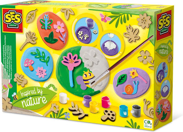 Ses creative - botanisch reliëf gips gieten en schilderen - inspired by nature