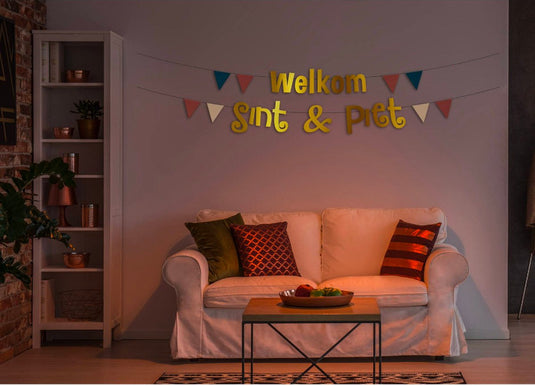 Folat letterslinger welkom sint piet