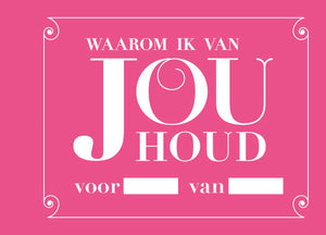 Merkloos sans marque waarom ik van jou houd.