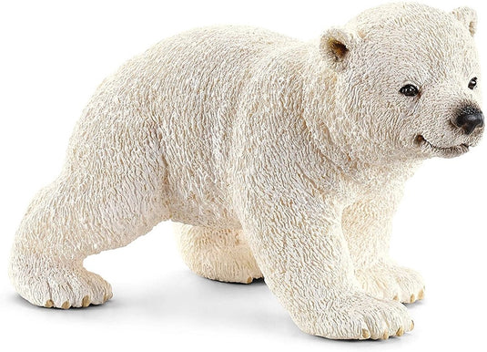 Schleich wild life ijsbeerwelp - educatief speelgoedfiguur kunststof.