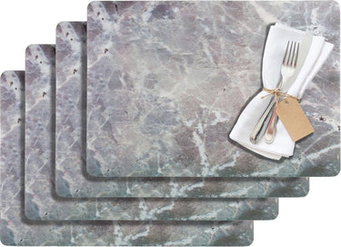 Westmark set placemats, 4-delige set, saleen collectie marmor - grijs - 43,5 x 30 cm