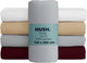 Hush. living hush living - hoeslaken 140x200+30cm - 100% katoen, 144tc, soepel en ademend - elastiek rondom - lichtgrijs