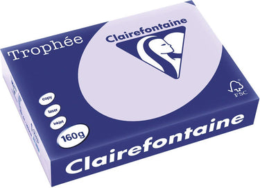 Clairefontaine trophée pastel a4 lila 160 g 250 vel