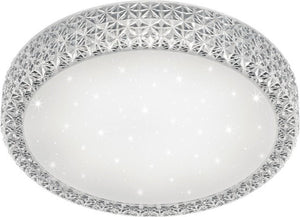 Rl live your light reality pegasus - plafondlamp - wit - incl. 1x smd 27 w - afstandsbediening - geintegreerde dimmer - traploos instelbare lichtkleur - nachtlampje - plafondbevestiging - niet geschikt voor externe dimmer - sterlichteffect - geheugenfunct