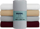 Hush. living hush living - hoeslaken 160x200+30cm - 100% katoen, 144tc, soepel en ademend - elastiek rondom - lichtgrijs