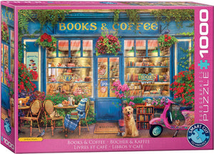 Eurographics - boeken koffie [books coffee] - artbeat studio - 1000 stukjes 68×48cm (b×h) - legpuzzel