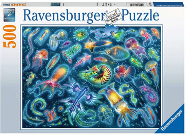 Ravensburger puzzel kleurrijke kwallen - legpuzzel - 500 stukjes