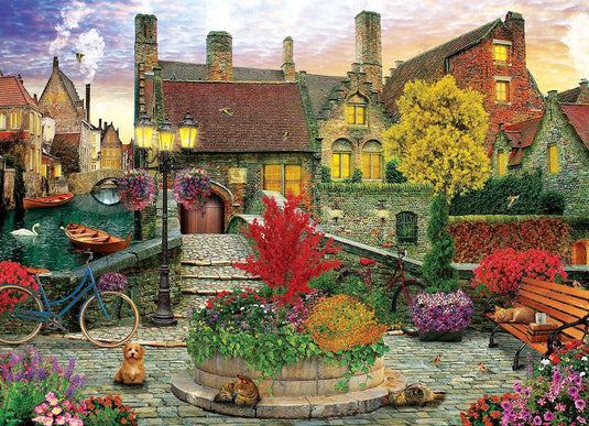 Eurographics - wonen in de oude stad [old town living] - david maclean - 1000 stukjes 68×48cm (b×h) - legpuzzel