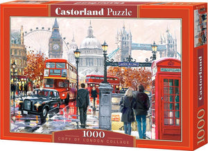 Castorland london collage – puzzel – 1.000 stukjes – satijnen afwerking – perfecte pasvorm – europese kwaliteit