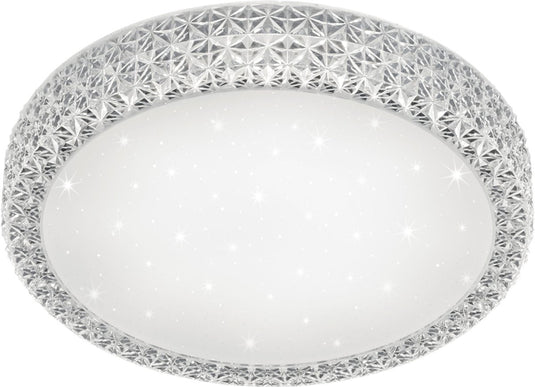Rl live your light reality pegasus plafonniere - wit - incl. 1x led 24w - d: 39 cm - sterreneffect - dimbaar via schakelaar