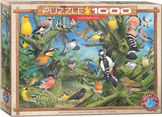 Eurographics - tuin vogels [garden birds] - john fransis - 1000 stukjes 68×48cm (b×h) - legpuzzel