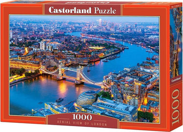 Castorland aerial view of london – puzzel – 1.000 stukjes – satijnen afwerking – perfecte pasvorm – europese kwaliteit