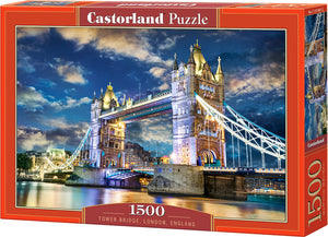 Castorland tower bridge, london, england – puzzel – 1.500 stukjes – satijnen afwerking – perfecte pasvorm – europese kwaliteit