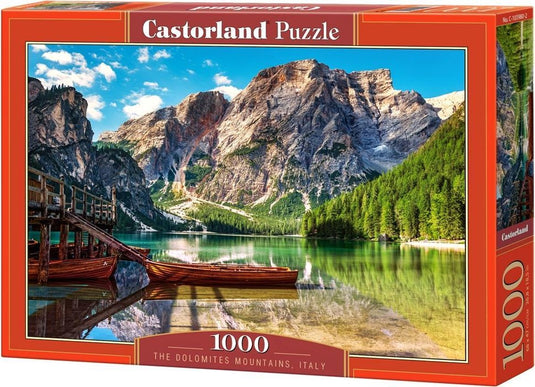 Castorland the dolomites mountains, italy – puzzel – 1.000 stukjes – satijnen afwerking – perfecte pasvorm – europese kwaliteit