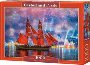 Castorland red frigate – puzzel – 1.000 stukjes – satijnen afwerking – perfecte pasvorm – europese kwaliteit