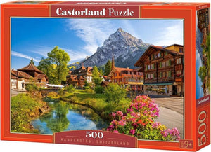 Castorland kandersteg switzerland – puzzel – 500 stukjes – satijnen afwerking – perfecte pasvorm – europese kwaliteit