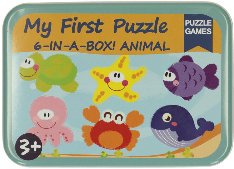 Afbeelding laden in galerijviewer, Lobbes speelgoed bv mijn eerste 6 puzzzels in blik - onderwaterwereld
