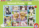 Schmidt legpuzzel puppies junior karton groen 200 stukjes