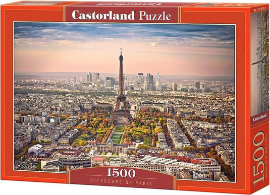 Castorland cityscape of paris – puzzel – 1.500 stukjes – satijnen afwerking – perfecte pasvorm – europese kwaliteit
