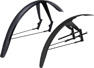 Bbb cycling spatbord set - discguard plus - verstelbaar compatibel met schijfremmen - mountainbike racefiets - bfd-66s