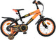Volare strike kinderfiets - jongens - 14 inch - zwart oranje - twee handremmen