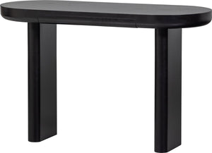 Woood mael bureau sidetable - fineer - zwart - 75x120x50