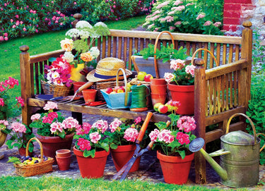 Eurographics - tuin bankje [garden bench] - 1000 stukjes 68×48cm (b×h) - legpuzzel