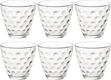 Bormioli rocco dots waterglas - 25 cl - set-6