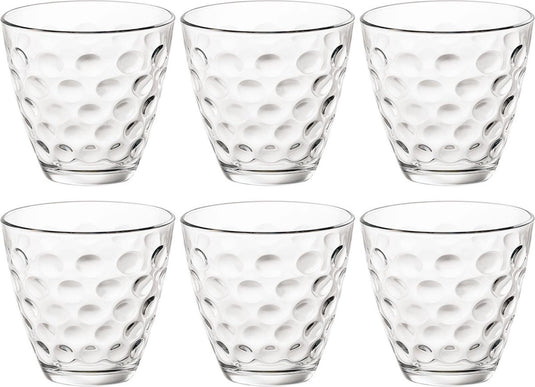 Bormioli rocco dots waterglas - 25 cl - set-6