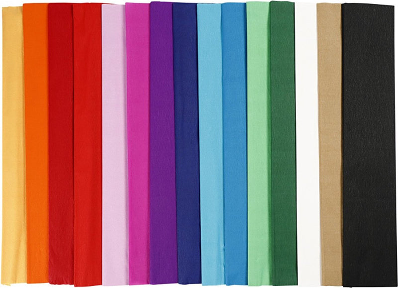 Afbeelding laden in galerijviewer, Creativ company https: www.cchobby.nl crepepapier-l-2-5-m-b-50-cm-22-gr-diverse-kleuren-15-vouw-1-doos

