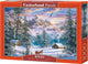 Castorland mountain christmas – puzzel – 1.000 stukjes – satijnen afwerking – perfecte pasvorm – europese kwaliteit