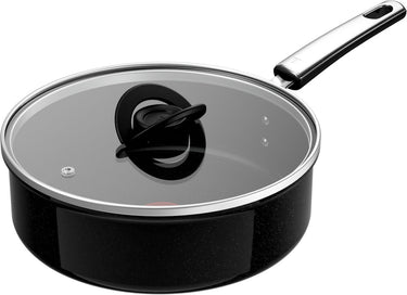 Tefal experience ceram - keramische hapjespan - ø24 cm - fusion core - pfas-vrij - inclusief deksel - geschikt voor inductie - geschikt voor gebruik met metalen spatels