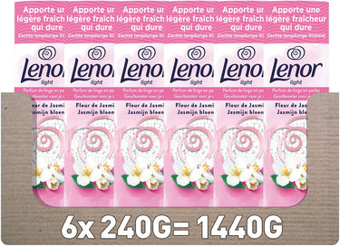 Lenor light geurbooster jasmijn bloem - 6 x 240 gram - wasparfum